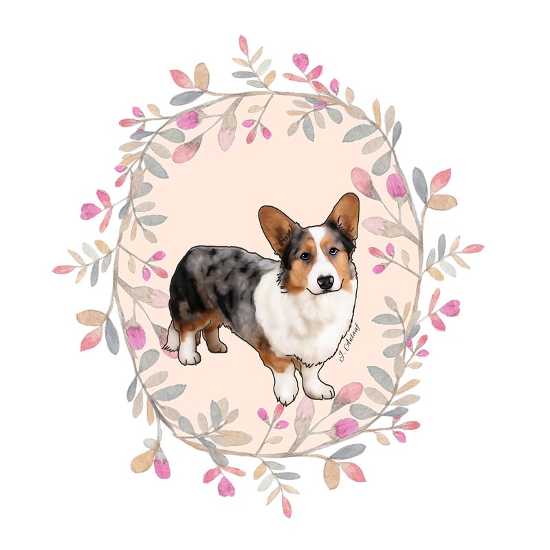 Cardigan Welsh Corgi (Design 1) - Printed Transfer Sheets for a variety of surfaces